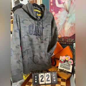 CAT TRADEMARK HOODIE NIGHT CAMO